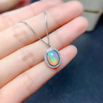 7*9MM Opal Ring, Necklace, Earring and Jewelry SetJewelry SetsNecklace4.5