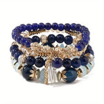Bohemian Versatile Bracelets Beadedroyal blueUnited States
