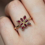 Unique Rhombus Ruby RingRing