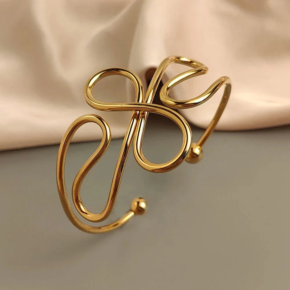 Irregular Shape Metal Bracelet – Stylish Jewelry16