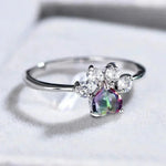 2025 New Fashion Cute Women's Colorful Zirconia Engagement Ring Design Finger Accessories Party Jewelry