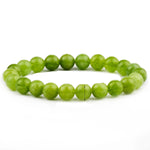 Green Peridot Round Beaded Bracelet Bohemian Women's Surf Vacation Daily Handmade Jewelry