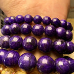 Polished Charoite Beads Bracelets Purple Dragon Crystal Amethyst Stone