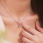 Women's Necklace Super Sparkly Moissanite Pendant Necklace