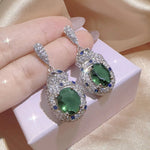 Leopard Polka Dot Emerald Jewelry SetKISS0144-E