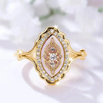 Luxurious High-End Lace Ring for WomenGold6