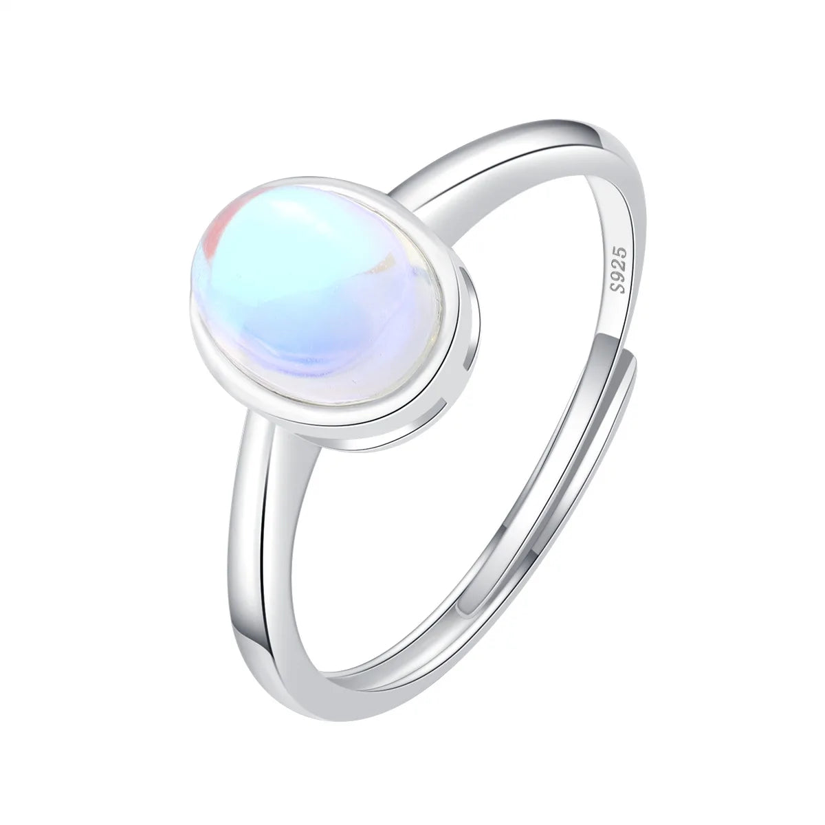 Oval Aquamarine Opal Couple Ring For WomenWHITECHINA