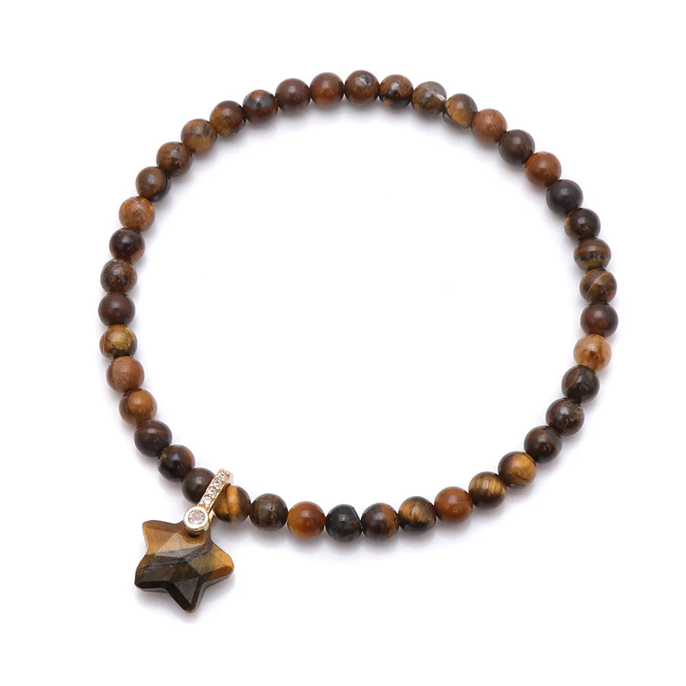 Natural Stone Green Aventurine BraceletTiger Eye21CM