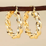 European and American Geometric Ring EarringsE4423