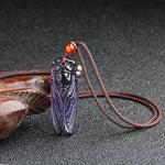 Hand Carved Cicada Jade Pendant Fashion Boutique Jewelry2