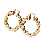 European and American Geometric Ring Earrings