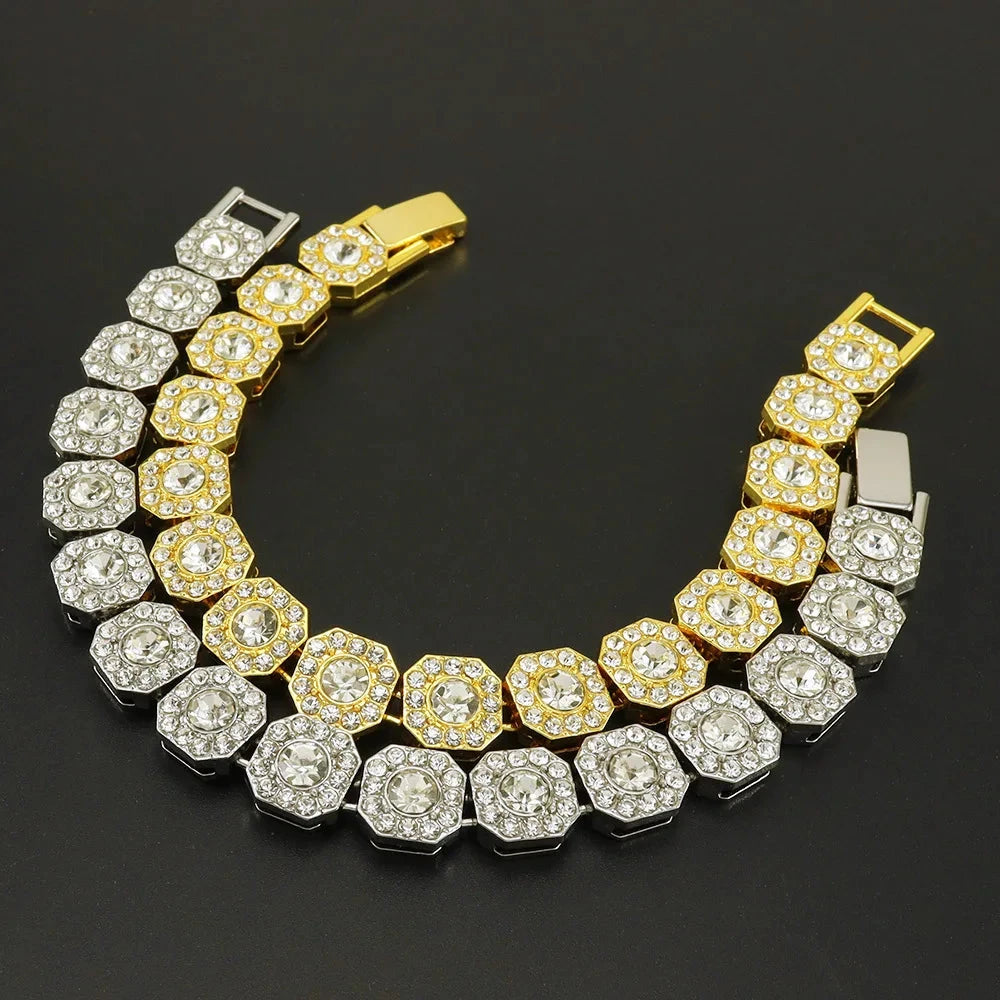 Wide Ice Chain Bracelet – 13MM