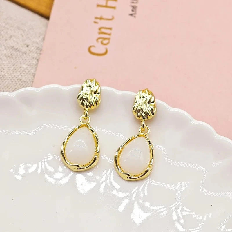 Water Drop Dangle Earrings for Female