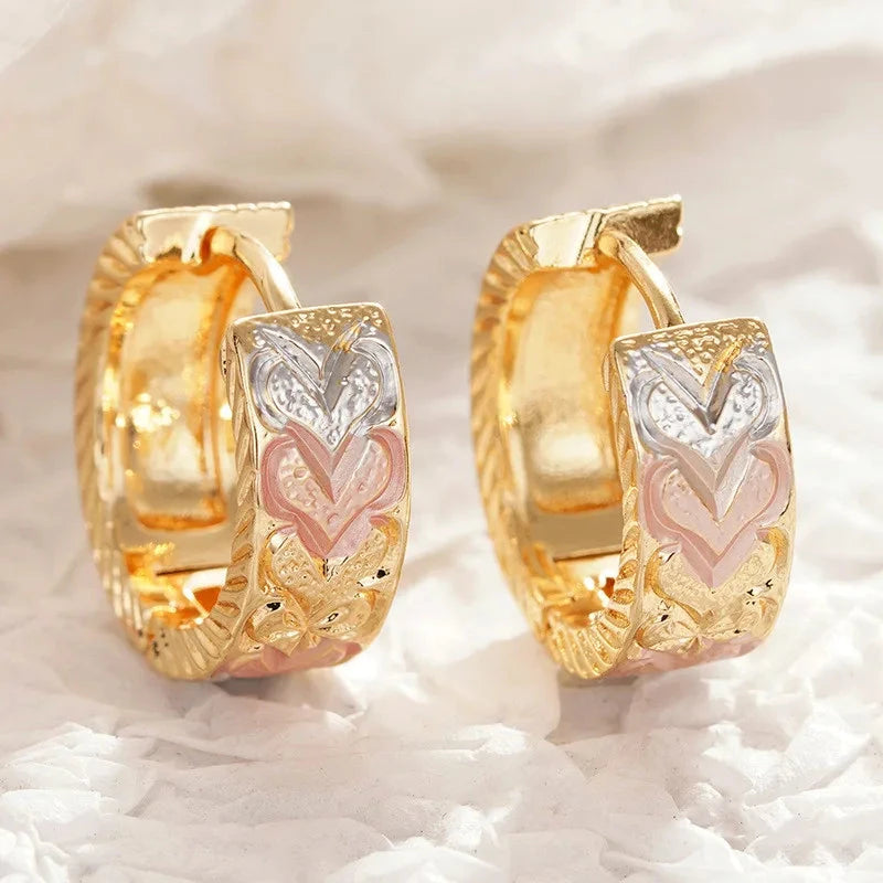 925 Silver Flower Butterfly Heart Hoop Earrings65817