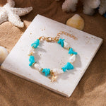 Bohemian Starfish Pendant Bracelet