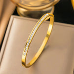 Stainless Steel Designer Bracelet for Womenwhite-4