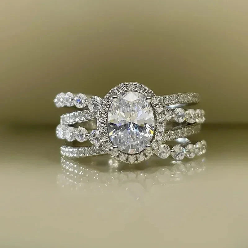 Sparkling CZ Cross Band for WomenQ7517