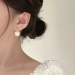 Sweet White Flower Pendant Earrings
