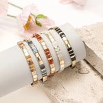 Colorful Miyuki Tile Beads Bracelet