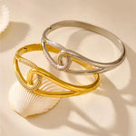 18k Gold Plated Stainless Steel Bracelet Bangles for Women