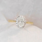 Wedding Ring Luxury Two Tone Crystal AA Cubic Zirconia Engagement