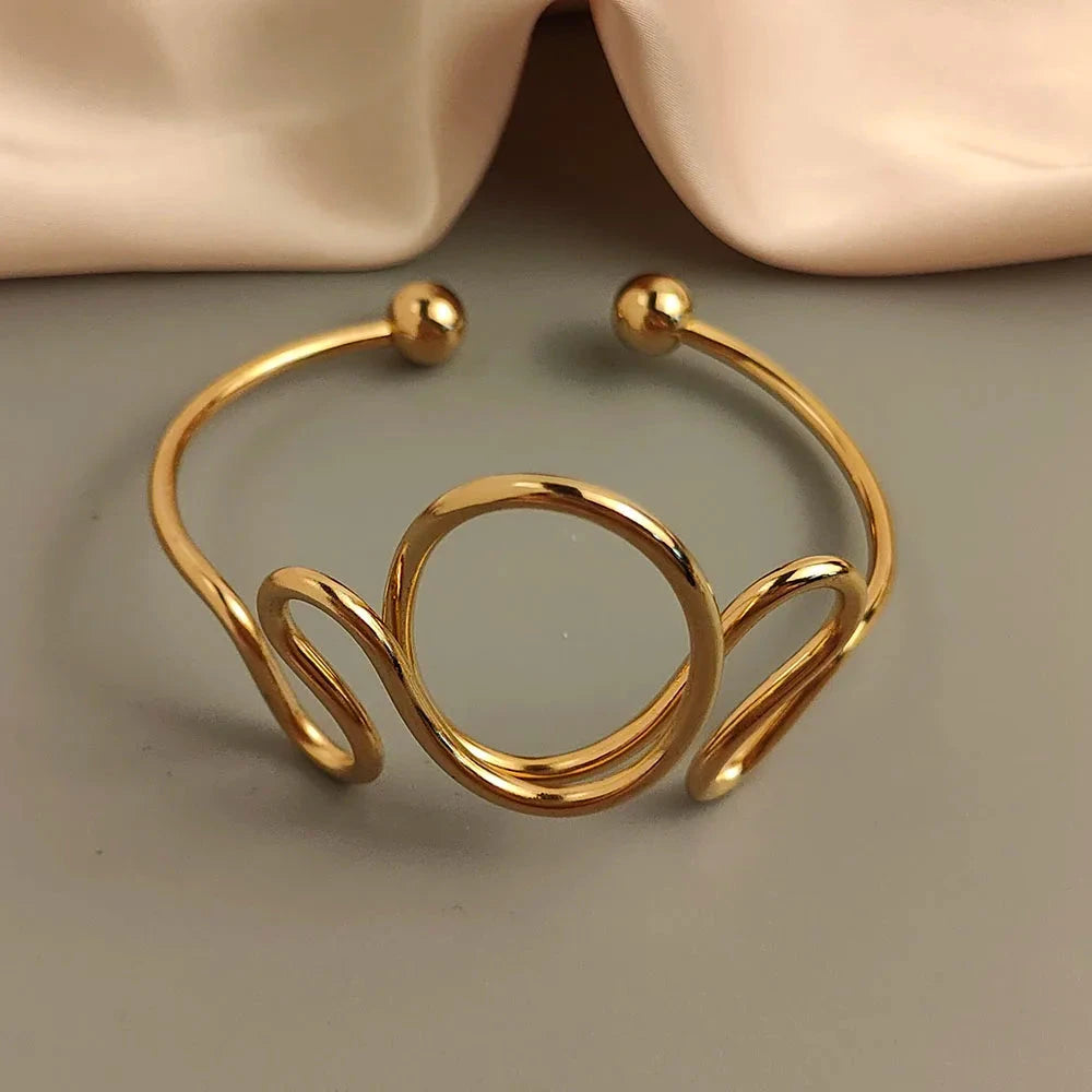 Irregular Shape Metal Bracelet – Stylish Jewelry