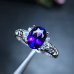 Elegant Natural Amethyst Gemstone Ring