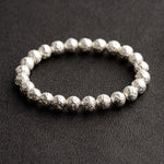 Lava Stone Bead Bracelet – Gold/Silver Unisex