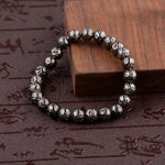 Lava Stone Bead Bracelet – Gold/Silver UnisexAB328-18