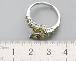 4*5mm Olivine Peridot 925 Sterling Silver Ring