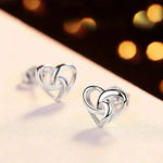 Elegant Chic Heart Ear Stud Wearable Earrings for Women