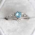 2Pcs Cubic Zirconia Elegant Rings for WomenT09096