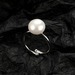 Romantic Simple Round Pearl Ring