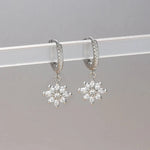Luxury Stainless Steel Star Dangle Earrings For Women
