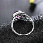 Flawless Vintage Natural Amethyst Rings For Women
