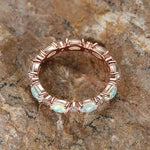 Opal Promise Rings for Women Statement Finger