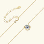 Round Moissanite Pendant Necklace
