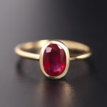 Classic Oval Ruby Adjustable RingRing