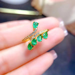 Natural Columbian Emerald Ring