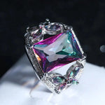 925 Silver AAA Purple Zircon Ring - Unisex