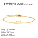 Birthstone Bracelet Sparkling Rhinestone BangleYS36100-November15 Extend 3CM