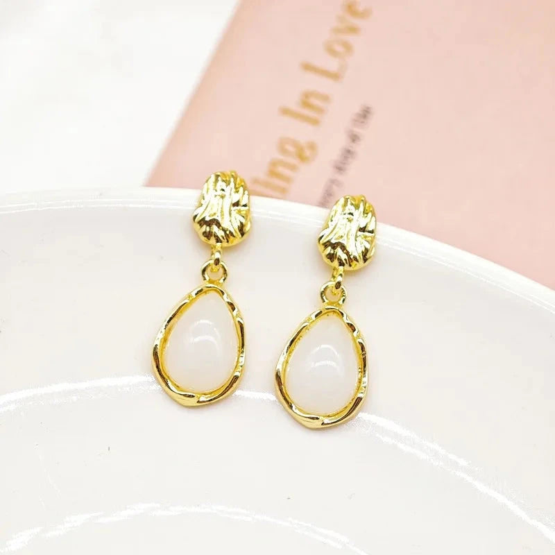 Water Drop Dangle Earrings for Female