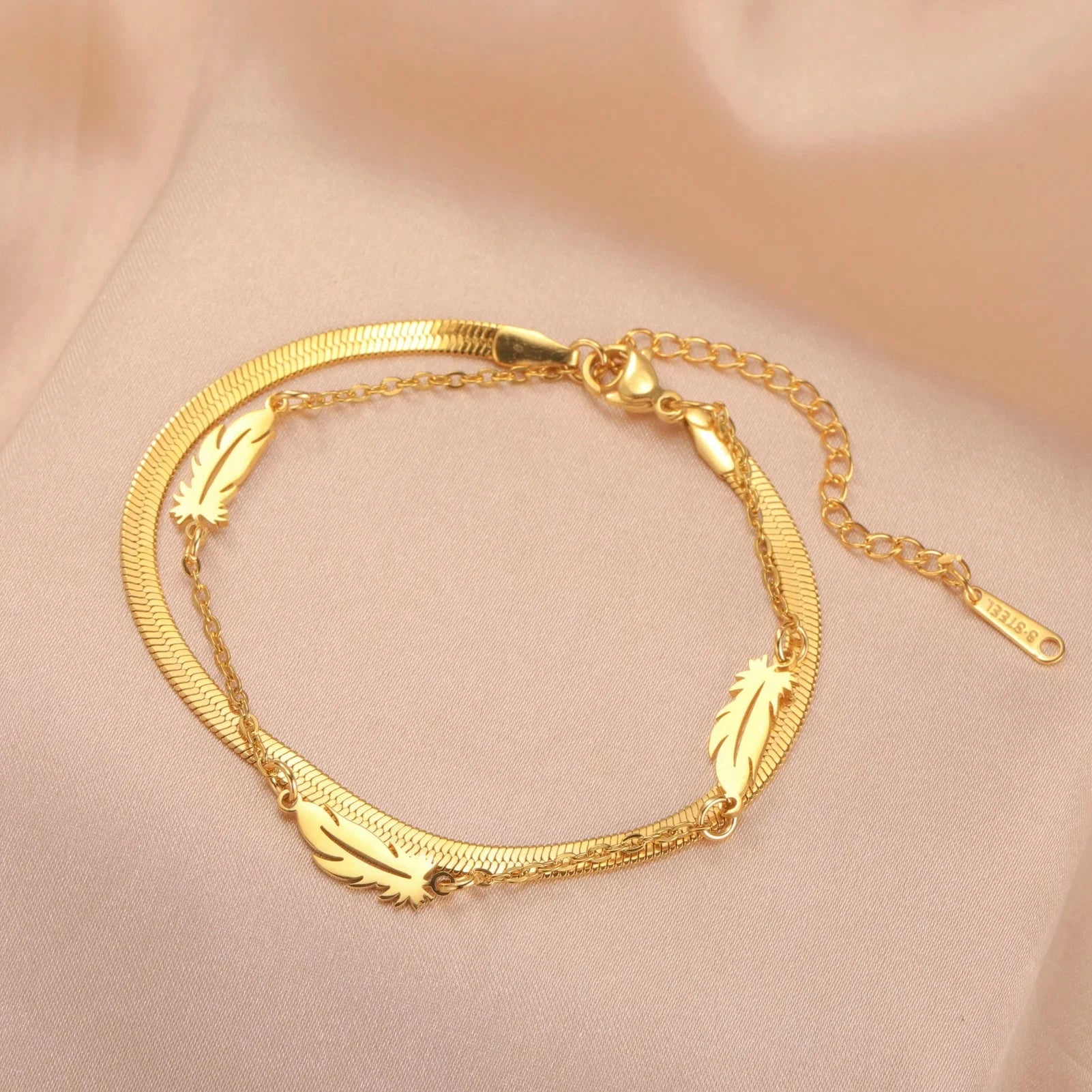 Women’s Stainless Steel Charm Bracelet