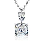 Aquamarine Zircon Pendant 925 Sterling SilverXL361 1