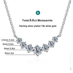 Moissanite Necklace for Woman5ctMoissanite