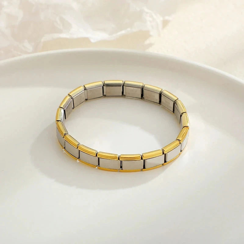 Elastic Italian Stainless Steel BraceletW0201-Style 2