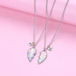 Lovecryst 2Pcs/set Five Pointed Star Sequin Stitching Best Friend Necklace