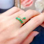 Natural Columbian Emerald Ring