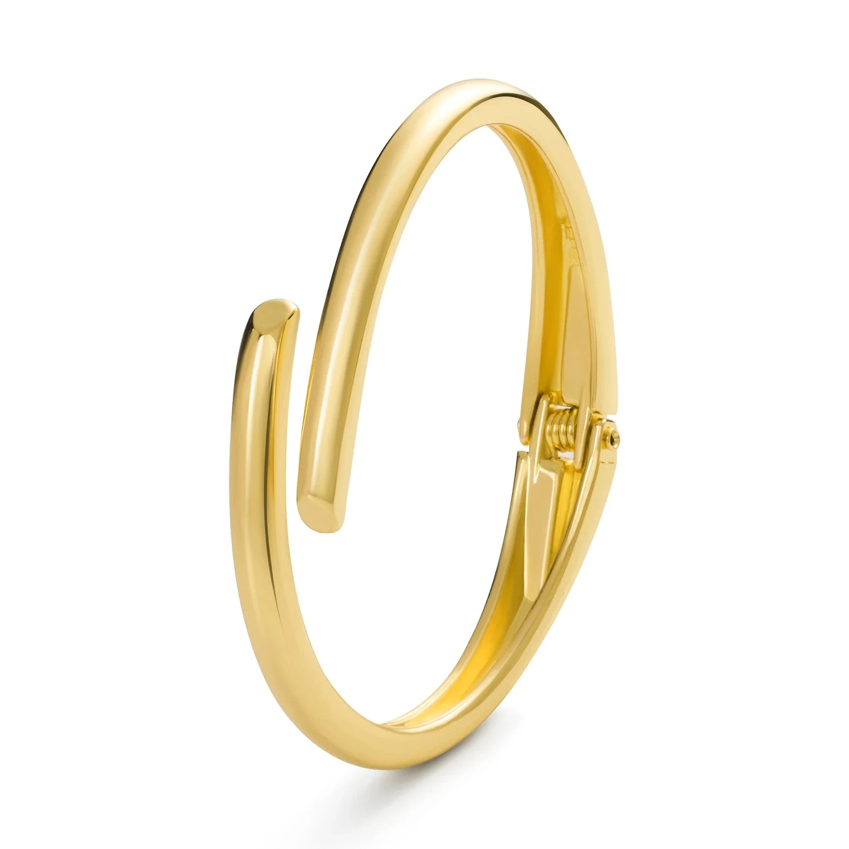 Elegant Gold Color Waterdrop Spiral Bangle BraceletWaterdrop C