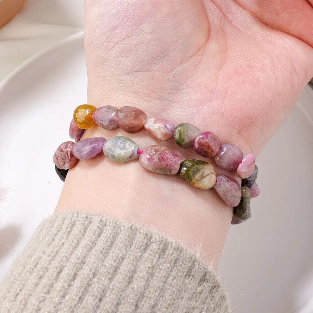 Tourmaline Crystal Tumble Stone BraceletBracelet